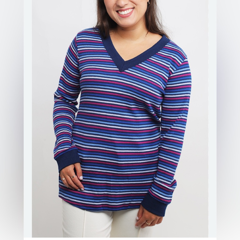 St. John's‎ Bay Multicolor Striped Sweater Size XXL